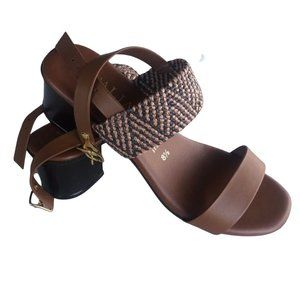 Italian Shoemakers Brown and Black Sandals